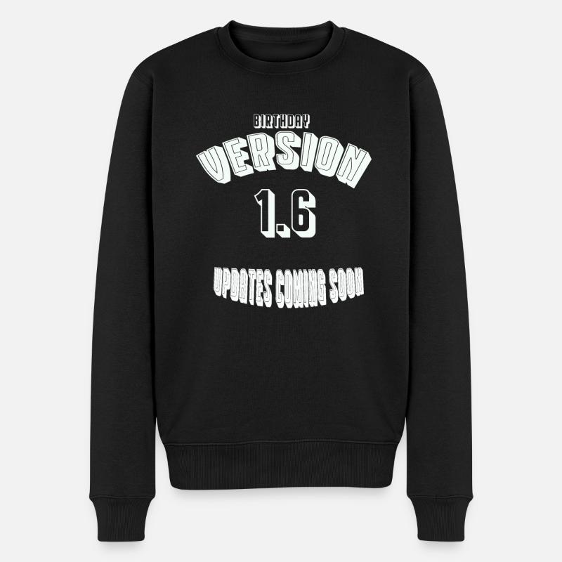 Birthday16 - Männer Premium Bio Pullover - Schwarz