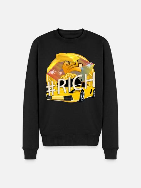 RICH KINGDOM - #Rich #Reich - Men's Premium Organic Jumper - black