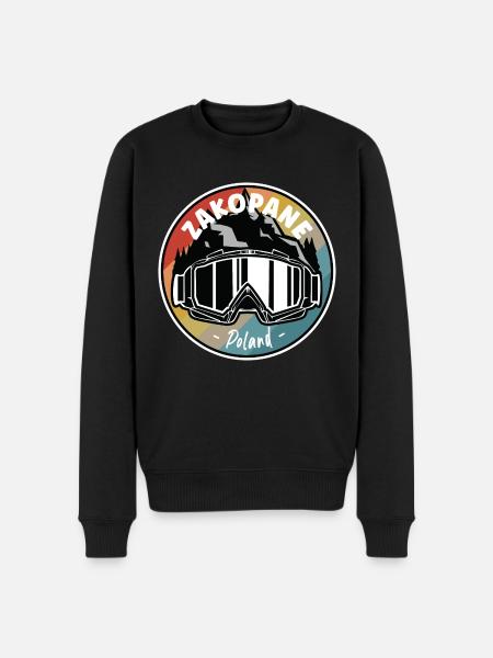 Skiing In Zakopane Poland - Men's Premium Organic Jumper - black