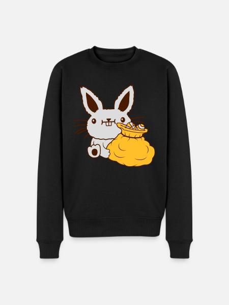 Easter big egg sack - Men's Premium Organic Jumper - black