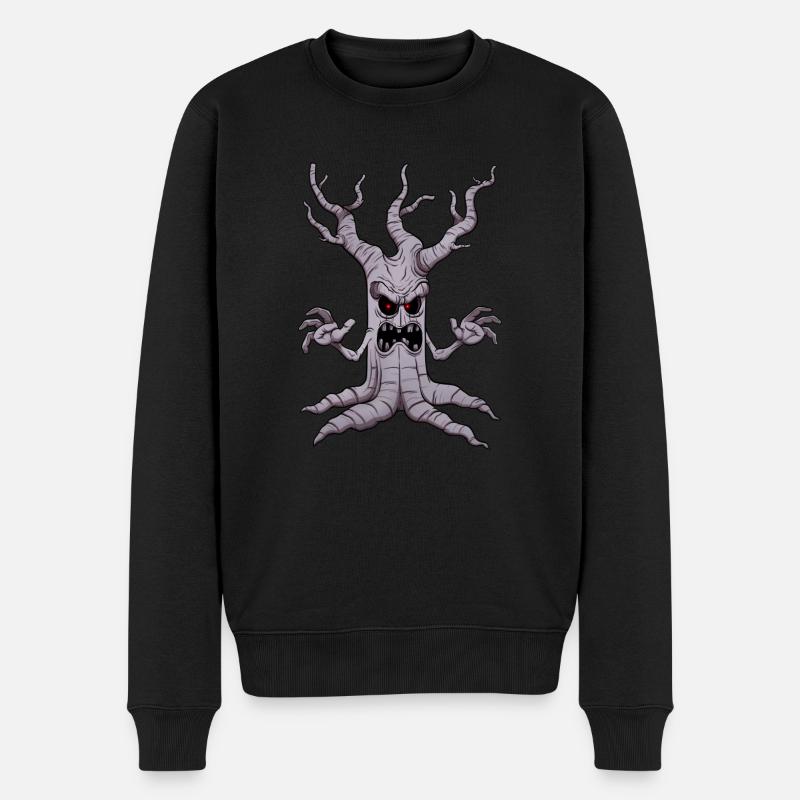 Arbre d’Halloween effrayant - Pull Premium bio Homme - noir