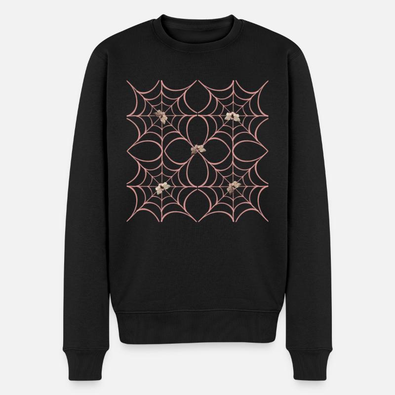 Toile d’araignée ByRino - Pull Premium bio Homme - noir