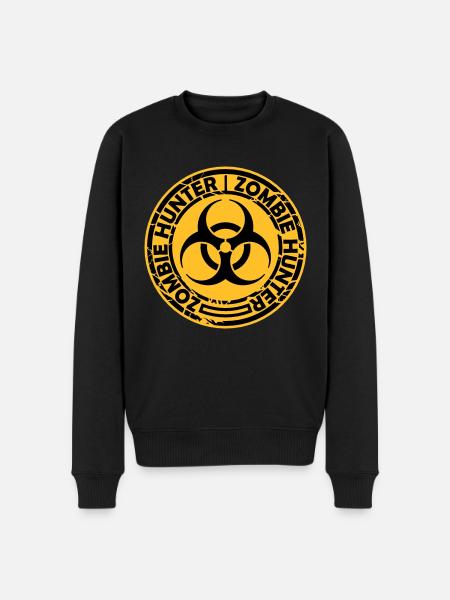 zombie hunter Halloween quote - Men's Premium Organic Jumper - black