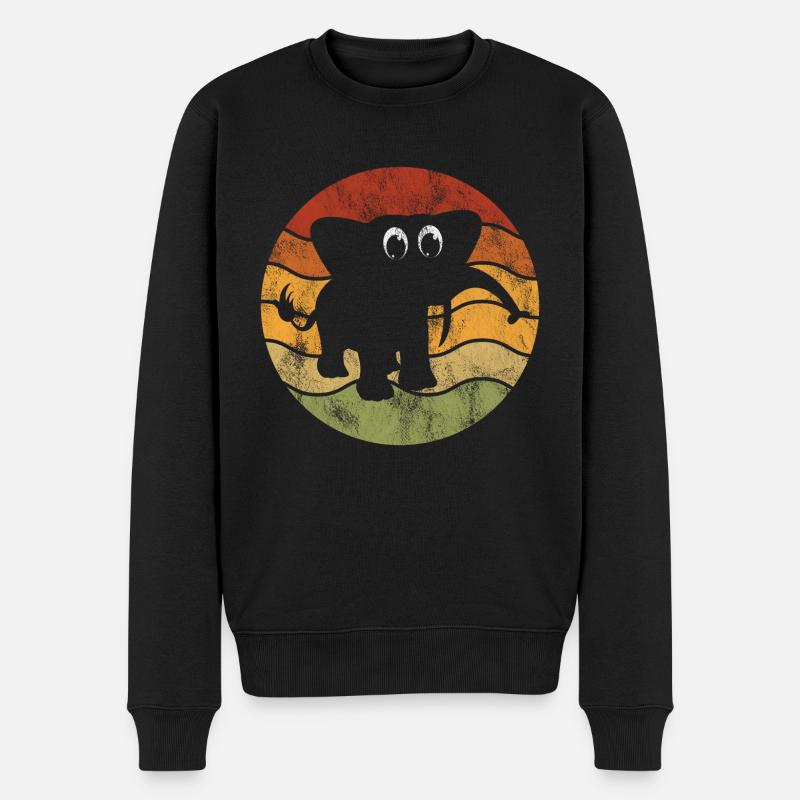 Eléphant éléphant pour enfants - Pull Premium bio Homme - noir