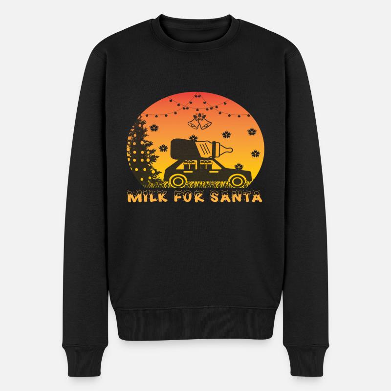 Lait pour le Père Noël - Pull Premium bio Homme - noir