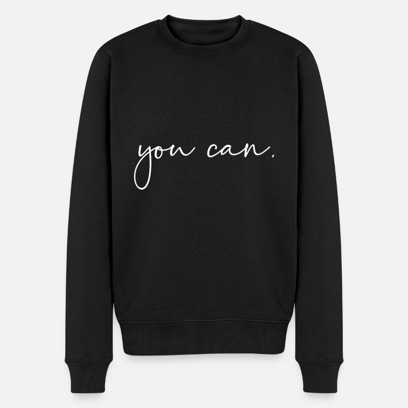 Vous pouvez - Pull Premium bio Homme - noir