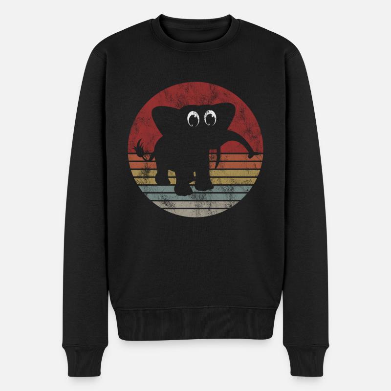 Eléphant éléphant pour enfants - Pull Premium bio Homme - noir