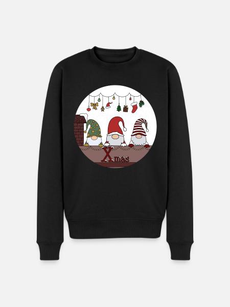 Weihnachten - Männer Premium Bio Pullover - Schwarz