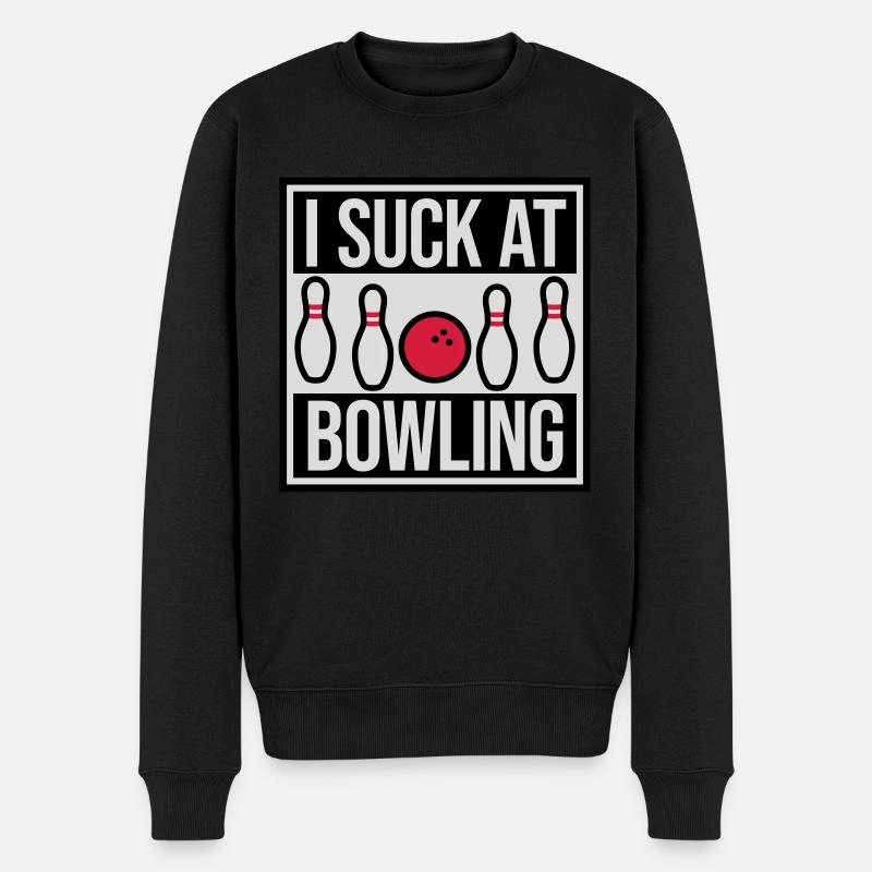 Je suis nul au bowling - Pull Premium bio Homme - noir