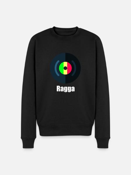 Ragga - Männer Premium Bio Pullover - Schwarz