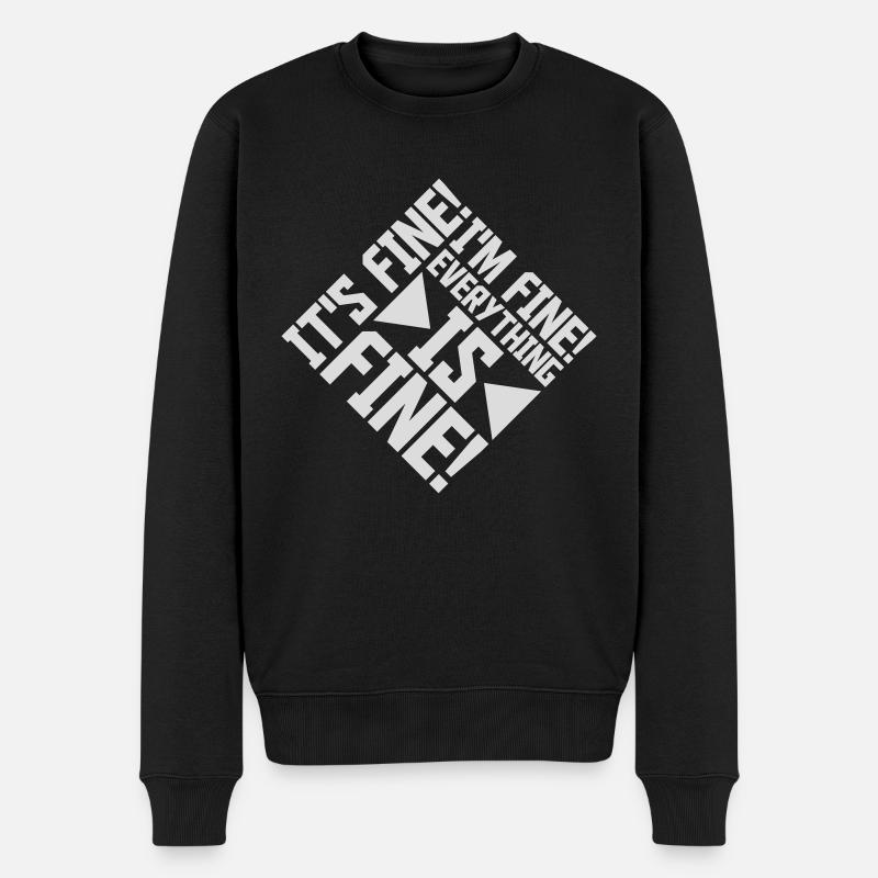 Tout va bien devis - Pull Premium bio Homme - noir