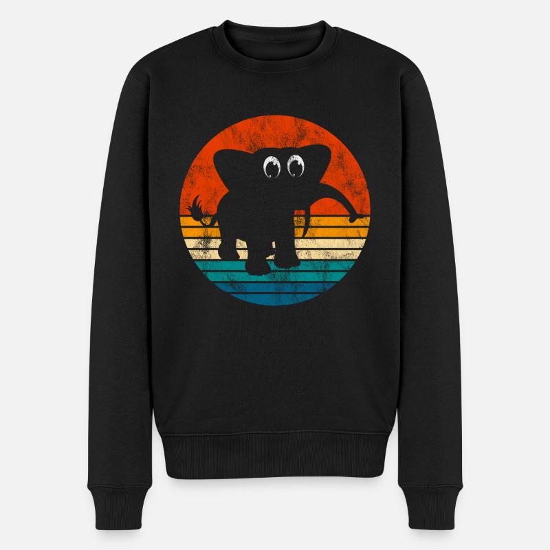 Eléphant éléphant pour enfants - Pull Premium bio Homme - noir