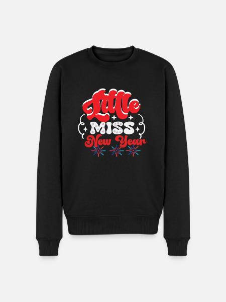 Little Miss New Year - Men's Premium Organic Jumper - black