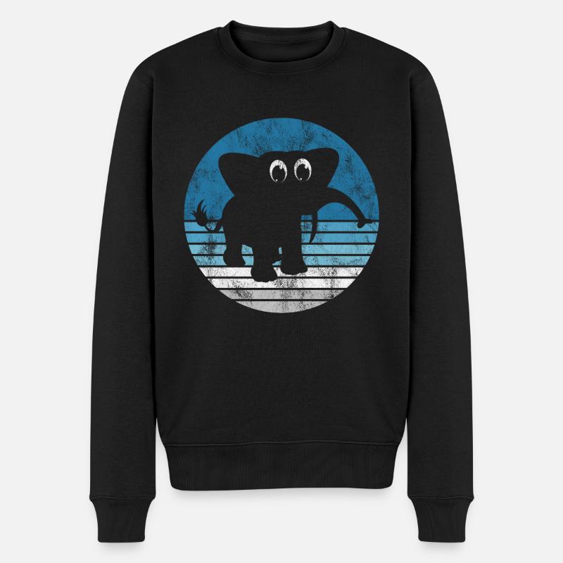 Eléphant éléphant pour enfants - Pull Premium bio Homme - noir