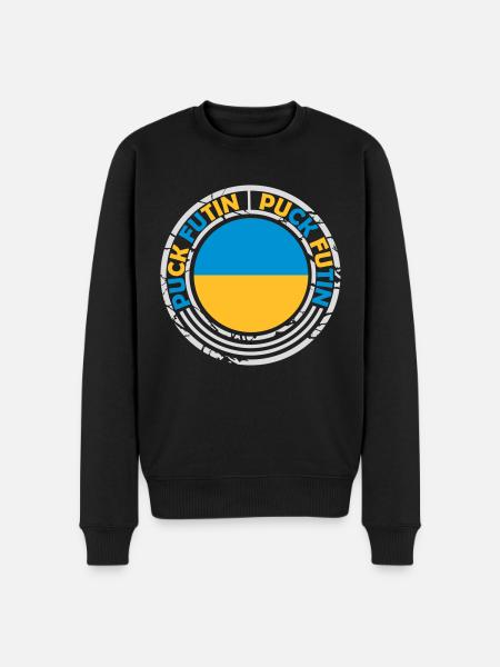 puck futin logo design - Men's Premium Organic Jumper - black