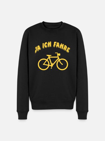 Fahrrad - Männer Premium Bio Pullover - Schwarz