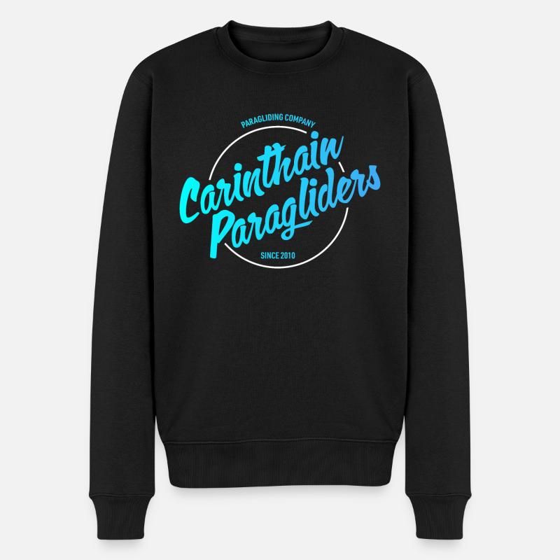 Parapentes de Carinthie depuis 2010 - Pull Premium bio Homme - noir