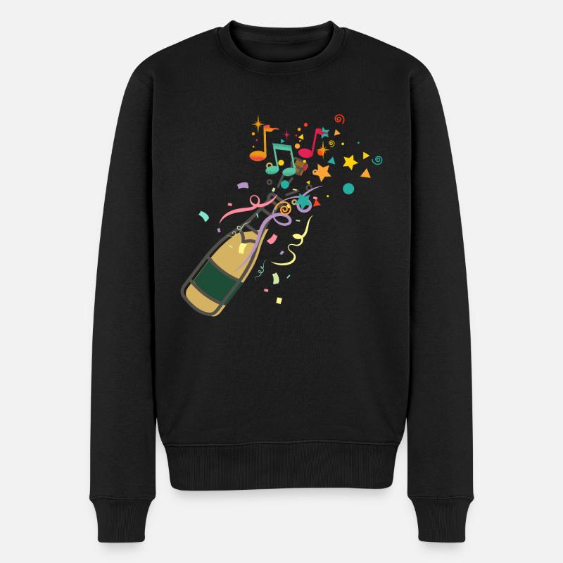 Bouteille ,musical éclat festif - Pull Premium bio Homme - noir
