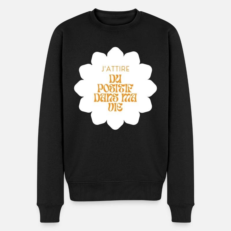 Positive attitude - Pull Premium bio Homme - noir