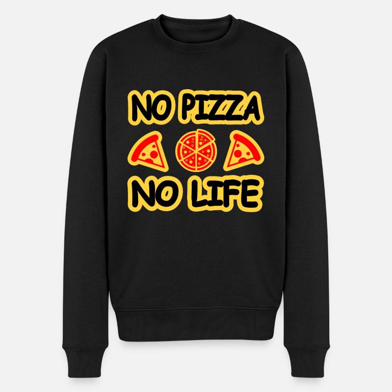 Pizza - Pull Premium bio Homme - noir