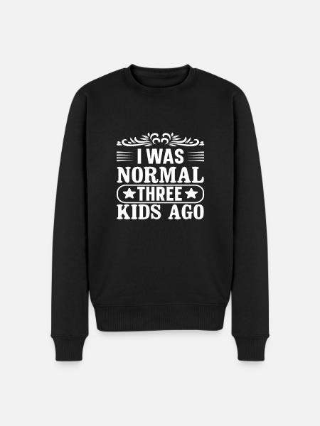 mummy - Men's Premium Organic Jumper - black
