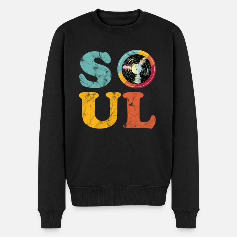 Âme Rétro - Pull Premium bio Homme - noir