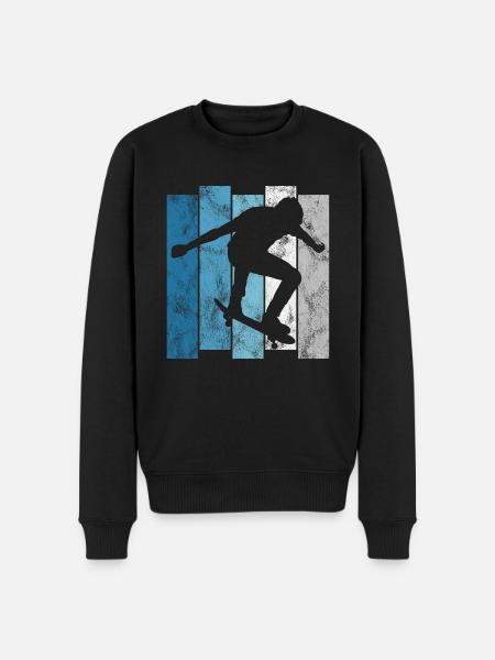 Skateboarder Skateboard Skater Skate Skateing - Men's Premium Organic Jumper - black