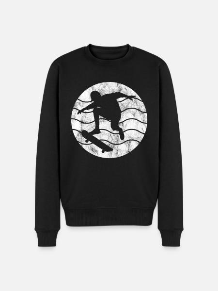 Skateboarder Skateboard Skater Skate Skateing - Men's Premium Organic Jumper - black