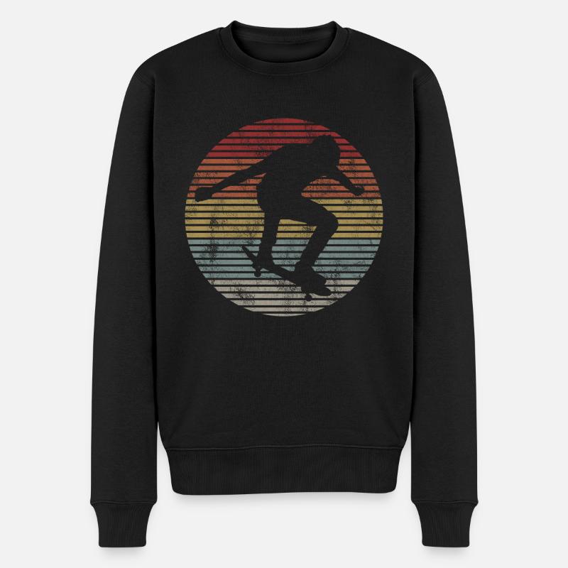 Skateboarder Skateboard Skater Skate Skateing - Pull Premium bio Homme - noir
