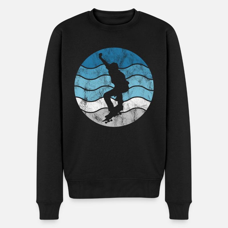 Skateboard Skateboarder Skater Skate Skateing - Pull Premium bio Homme - noir