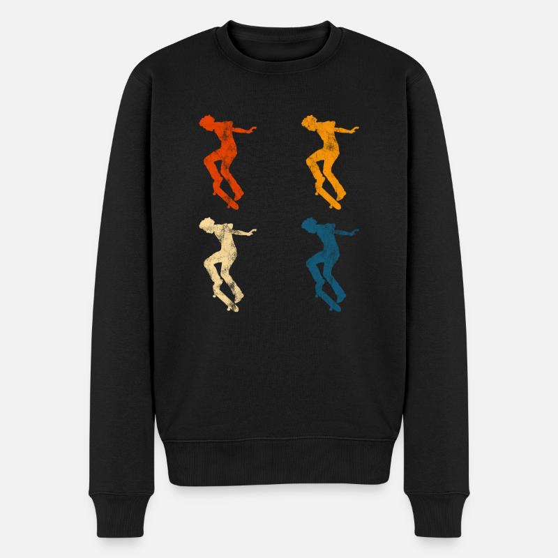 Skateboard Skateboarder Skater Skate Skateing - Pull Premium bio Homme - noir
