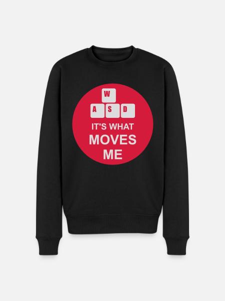 its what moves me - Men's Premium Organic Jumper - black
