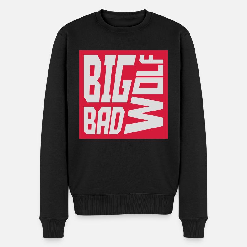 Citation du Grand Méchant Loup - Pull Premium bio Homme - noir