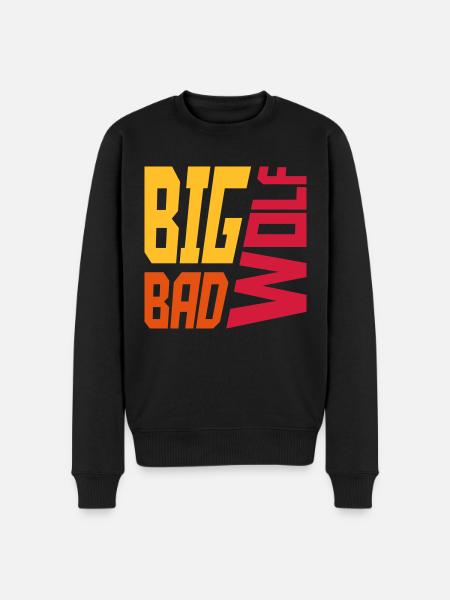 big bad wolf quote - Men's Premium Organic Jumper - black