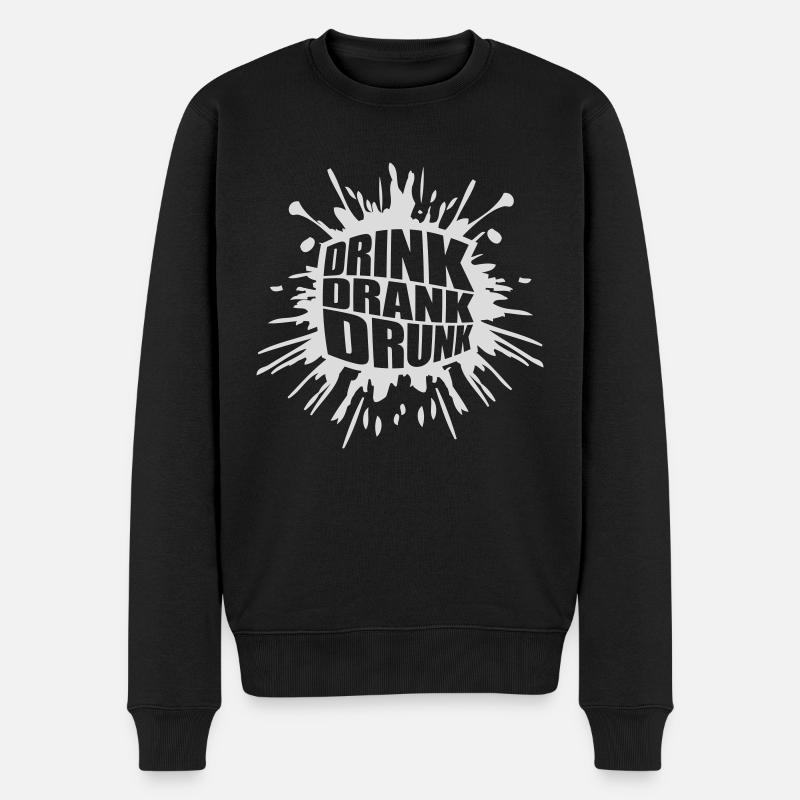 boire bu ivre citation - Pull Premium bio Homme - noir