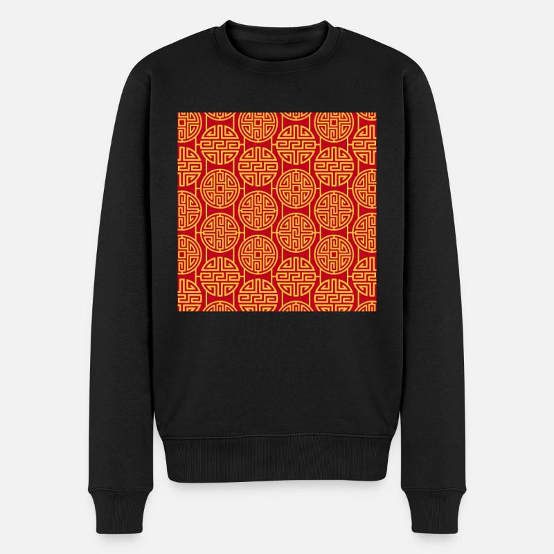 Modèle chinois - Pull Premium bio Homme - noir