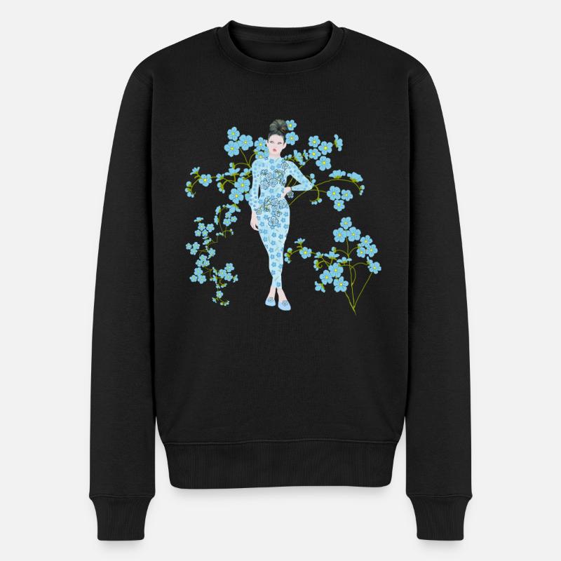 Fee der Vergiss mich nicht - Männer Premium Bio Pullover - Schwarz