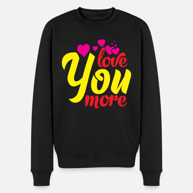 Je t’aime plus - Pull Premium bio Homme - noir
