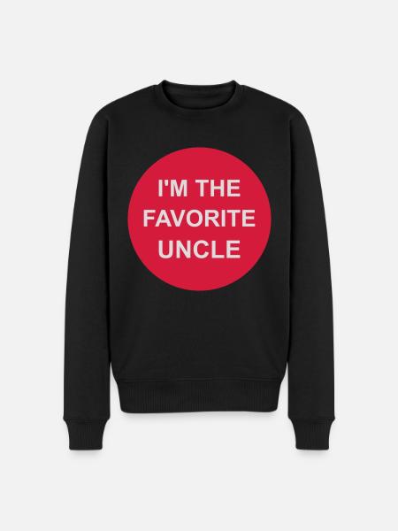 at The Favorite Uncle - Men's Premium Organic Jumper - black