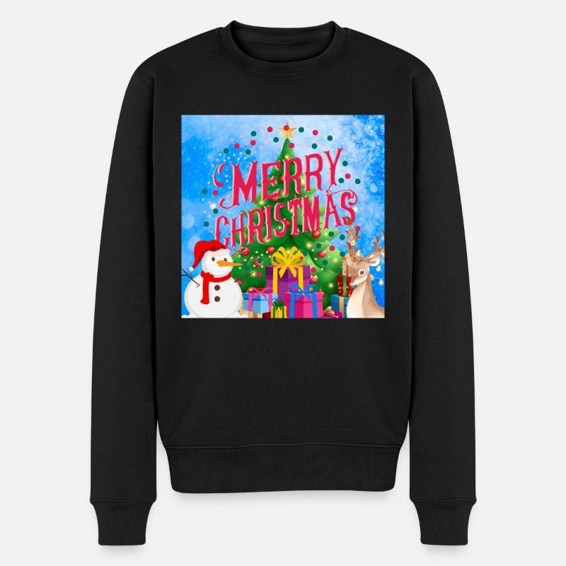 Joyeuses Fêtes. Noël - Pull Premium bio Homme - noir