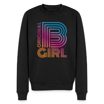 b-Girl Breakdance Girl - Männer Premium Bio Pullover - Schwarz - Vorne - Nico (187cm)