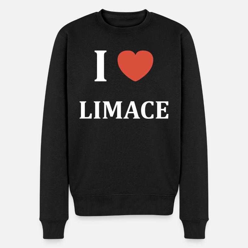i love Limace - Pull Premium bio Homme - noir
