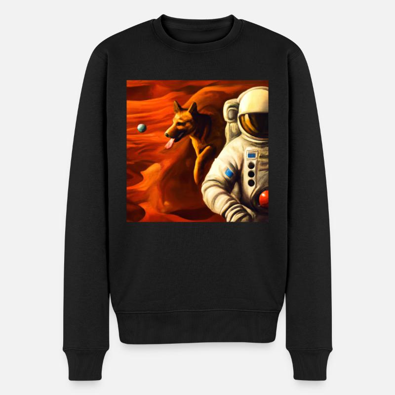 KI Kunst - Hund Bester Freund - AI Art - Männer Premium Bio Pullover - Schwarz