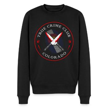 True Crime Club Colorado, Murderino Murder Show - Men's Premium Organic Jumper - black - Front - Nico (187cm)