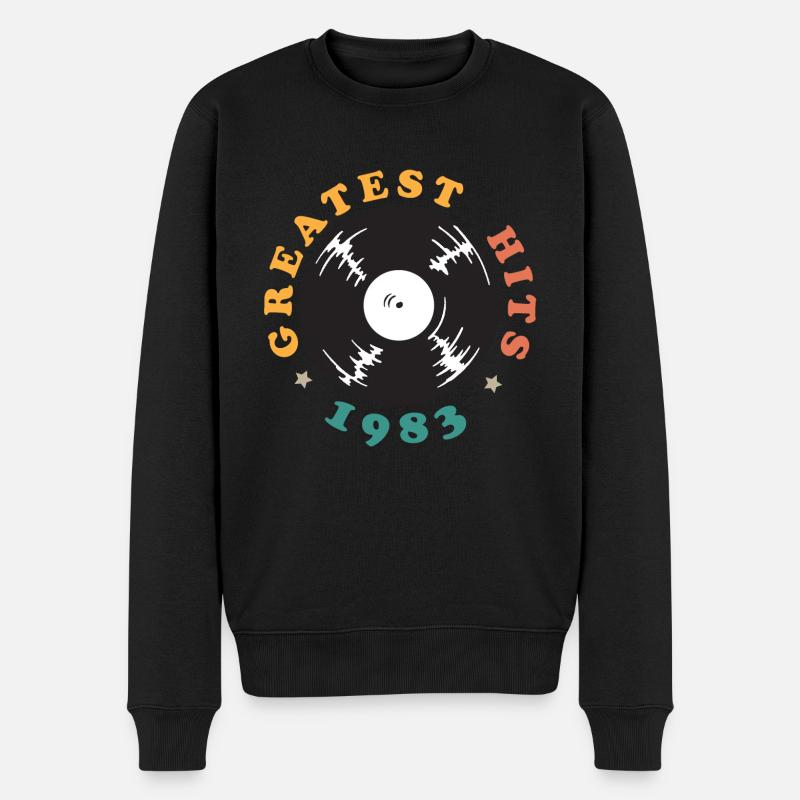 Greatest Hits 1983 - Männer Premium Bio Pullover - Schwarz
