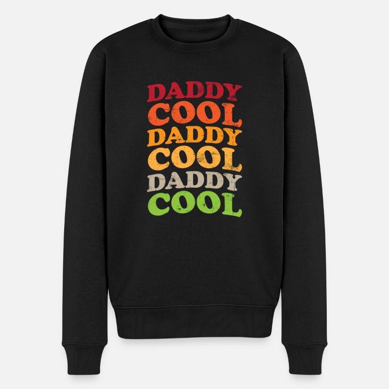 Daddy Cool Vater Geschenk - Männer Premium Bio Pullover - Schwarz