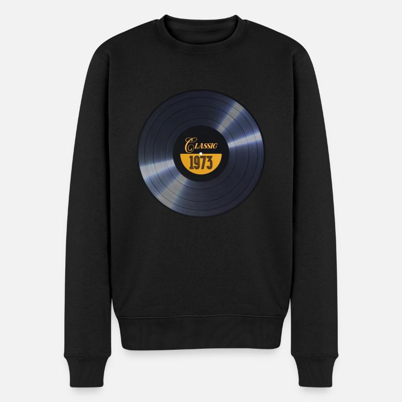 1973 Musique - Pull Premium bio Homme - noir