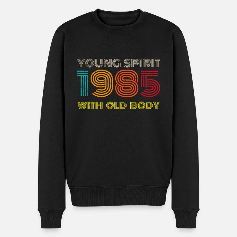38e anniversaire 1985 - Pull Premium bio Homme - noir