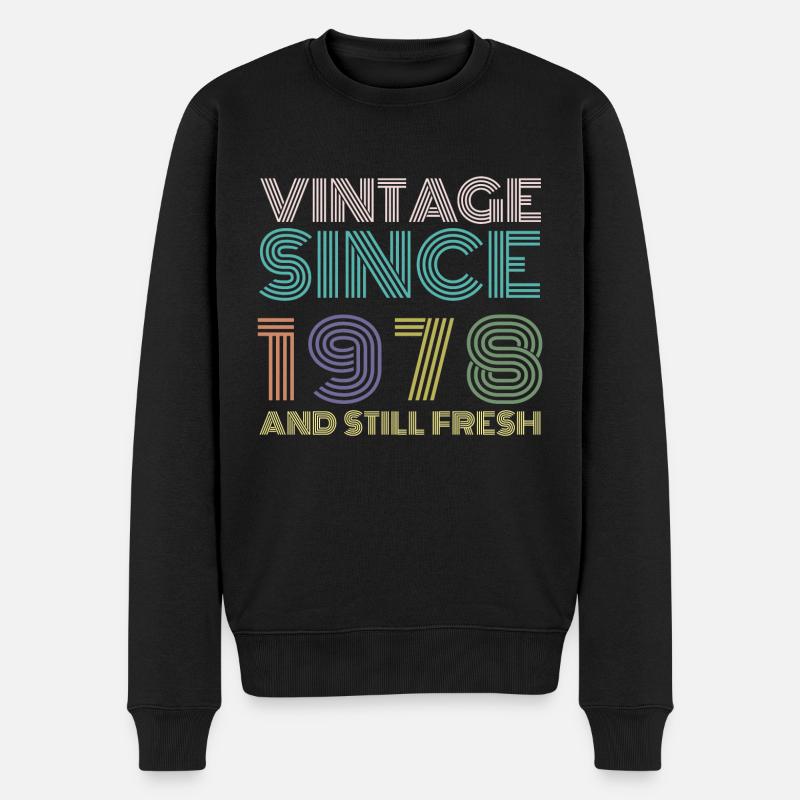 Millésime 1978 - Pull Premium bio Homme - noir