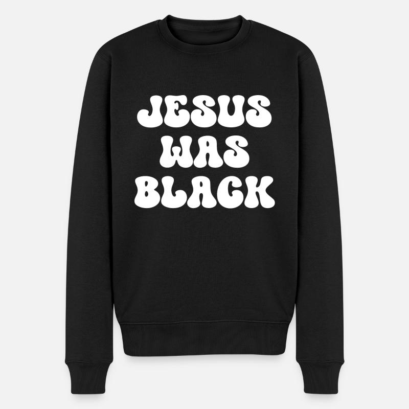 Jésus était noir - Pull Premium bio Homme - noir